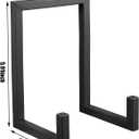 Sweetude 2 Pcs Large Plate Stands for Display Metal Frame Plate Holder Display Stand Decorative Table Top Easels for Picture, Book, Platter, Photo Easel(Black,10 Inch)