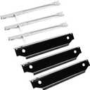 Hisencn Grill Replacement Parts for Dyna-Glo 3 Burner Open Cart Propane Gas Grill DGC310CNP-D DGC310RNP-D DGC310BNP-D DGB310SSP DGC210CNP DGB300CNP DGB365GNP 70-01-673 Grill Heat Plate，Burner - 3 Pack