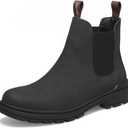 Cestfini Mens Slip On Chelsea Boots (Size 7.5, Black)