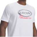 Under Armour Men's Project Rock Iron Short Sleeve T Shirt (White, L)