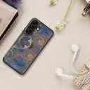 LETO for Samsung Galaxy A15 5G Wallet Case - Flip Folio Leather Kickstand - Credit Card Holder - Fashionable Flower Designs - Protective Phone Cover for Women and Girls - 6.5" - Vintage Patterns