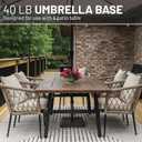 US Weight 40 Pound Umbrella Base - Weighted Umbrella base For Use With Patio Table Heavy Duty Base- Made in the USA