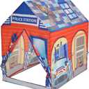 Kids Play Tent, Tent Playhouse, Toddler Boy Toys Outdoor Playhouse 2 Year Old Boy Birthday Gift, Police Station