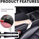 2PCS New Car Seat Gap Filler with 2 Storage Areas,Stylish Car Seat Gap Storage for Stabilizing Phone,Keys Wallet,Universal Car Seat Gap Filler Organizer Interior Accessories (Carbon Black)