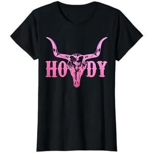 Howdy Cowboy Cowgirl Rodeo Horse Riding Texas Southern T-Shirt 3XL