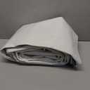 White Heavy Dut Waterproof Tarp 10' x 12', 10 Mil Thick, High Durability, Rip and Tear Resistant with Metal Grommets Every 20 Inches