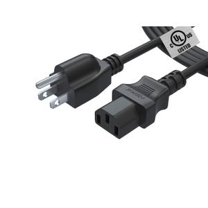 UL Listed Heavy-Duty Fast Charging Cable for Jackery Explorer, Ecoflow Delta/River, Bluetti, Anker Power Station Charger, ION Block Job Rocker Monster Speaker Guitar Amp Amplifier Power Cord