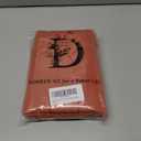 DONREN Short Curtains Burnt Orange Half Window Curtains Privacy Curtain Tiers for Windows, Energy Saving Drapes for Bathroom Shades, Wide 34 x Long 38 inches per Panel,Set of 2