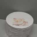 Cakebon Round Cake Boards - Sturdy 1/2 Thick Cake Drums - 10 Inch Professional Base Para Pastel Fully Wrapped Edges White 12-Pack