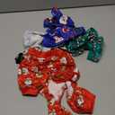 4 Pieces Christmas Dog Pajamas Christmas Element Puppy Clothes Santa Snowman Xmas Holiday Pet Puppy Pajamas Christmas Tree Snowflake Dog Pajama (Santa Patterns,Medium)