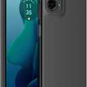 for Motorola Moto G Play 2024 Case, Slim Fit Design, Flexible Frosting TPU Scratch-Resistant Phone Case, Black