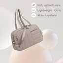 CAMTOP Gym Bag for Women with Yoga Mat Holder, Small Duffle Bag 16 Inches Personal Item Travel Bag with Muiti-Pockets Lightweight Carry on Water Resistant, Camel