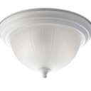 Two-Light Melon 13-1/4" Close-to-Ceiling