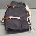 CleverMade Laundry Backpack Duffel Bag with Shoulder Straps - 62L / 16 Gal XL, Charcoal, Drawstring Top Closure for Travel Clothes, Gym, College, Dorm