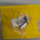 Fuel Rail Pressure Gauge Adapter Compatible with Ford Service Port Schrader Valve Adapter Silver