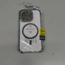 DEERLAMN Strong Magnetic Case for iPhone 15 Pro Max 6.7-Inch,[Compatible with Magsafe][Military Grade Drop Protection] Clear Slim Shockproof Protective Phone Cover-Transparent+Green