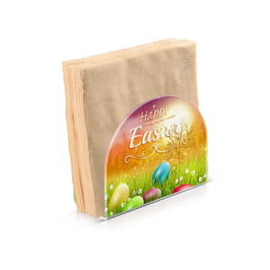Napkin Holder for Table, Happy Easter Eggs Acrylic Napkin Holder for Party Guest Cocktail Dispenser Paper Stand Kitchen Dining Room Decors
