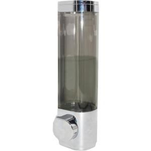 1-Chamber Soap Dispensers Wall Mount,400ml Bathroom Shower Pump Dispenser,Press Manually Lotion Shower Soap Dispenser Usefor Home,Bath,Kitchen,Hotels,Restaurants(Silver)