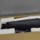 Ceiling Fans with Lights,36",Portable Ceiling Fan,LED Fan Light Hanging with Hook,Plug in Ceiling Fan Light,40W,3000-6500k,Remote Control,Hook Type Fan for Patios,Camping Bed(Black)