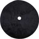 Christmas Tree Skirt 48 inch, Black Plush Christmas Tree Skirt, for Family Christmas Decoration, Christmas Party Decoration(BlackSmall)