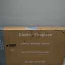 Sweetcrispy 36 Electric Fireplace Insert, Wall Mounted & Recessed Fireplace, 1500W Freestanding Fireplace Heater with Remote & Touch Panel Control, Adjustable Flame Effect, 12H Timer for Indoor use (Dark)