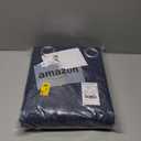 NICETOWN 100% Absolutely Blackout Linen Curtains with Thermal Insulated White Liner, Dark Blue, W52, 2 Pieces, Noise Reducing Textured Linen Look Curtains for Windows 108 inch Length for Classroom