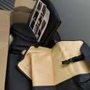 FREESOO Car Seat Covers Full Set,Waterproof Automotive Seat Covers, Leather Cars Interior Covers, Seats Protection Universal fit Babies & Adult (Black)