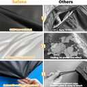 SAFANA 6ft Inflatable Pool Covers for Above Ground Pools [ Cover Diameter: 6ft ] Round Pool Cover for Inflatable Easy Set Pool with Elastic Band, Swimming Pool Windproof Dustproof (Black)