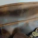 Le'aokuu Men Outdoor Casual Travel Hiking Tea Crossbody Chest Sling Bag Rig One Shoulder Strap Bag Backpack Men Leather