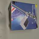 Solar Flag Pole Light, Bright White 6000k Flagpole Light Upgrade Solar Powered for 5ft 6ft Flag Pole, Outdoor Dusk to Dawn Led Solar Lights, Outside House Garden Yard American Flags Decor,Black