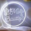 Mi Bautizo Sign Neon for Wall Decorations, 13.4 * 13.4 inches Mi Bautizo Decorationsm USB Powered Baptism Decorations, Suitable for Children's Birthday Party,Room,Garden,Bar,Christmas.
