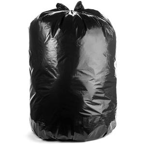 Ultrasac 55-60 Gallon 6.0 MIL Black Heavy Duty Trash Bags - 39" x 58" - Pack of 15 - For Contractor, Construction, & Industrial