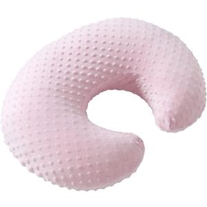 Dots Nursing Pillow Cover, Case Plush Breathable Breastfeeding Pillow Slipcover Fits Nursing Pillow, Super Soft Snug Positioners for Baby Boy Baby Girl (Light Pink)