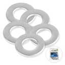 5/8" x 1-1/2" Flat Washer 304 Stainless Steel SAE Washer for Screws Bolts 100PCS