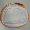 Headphone Case for JBL Junior 470NC/ JR 470 NC/JR 460 NC/Tune 670NC Kids Headphone (Box Only) (Grey-Orange)