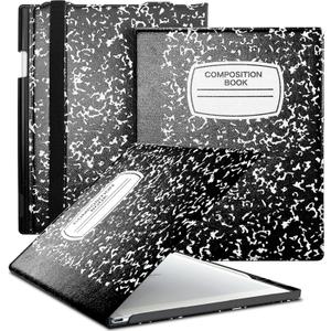 E NET-CASE Case for Remarkable 2 Paper Tablet, Skin Touch Feeling Book Folio Cover with Built-in Pen Holder for Remarkable 2 Tablet 10.3" 2020 Released (Black Notebook)