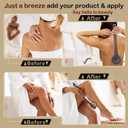 Extra Large Body Makeup Brush For Self Tanner, Sunscreen, Self Tan Back Applicator, Wide-Headed Kabuki Brush for Even& Pretty Lotion Application. Bronzer Blend, Long-Handle Face Leg Brush- Black Set