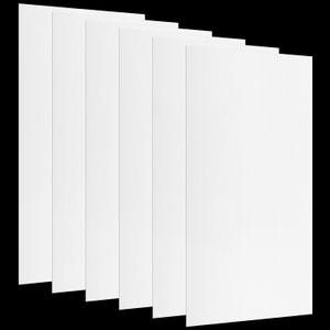 Pushglossy 6 Pack 23.75" x 47.75" x 0.2" Fluorescent Light Covers Classroom Office Diffuser Panels for 2x4ft Drop Ceiling Light Fixture Polycarbonate Replacement Cover for Hospitals Home (Milky White)