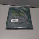 KOUFALL Short Green Christmas Curtains for Kitchen Bathroom Window,Sheer Linen Decorative Curtains for Bedroom (36"W x 45"L (Pack of 2))