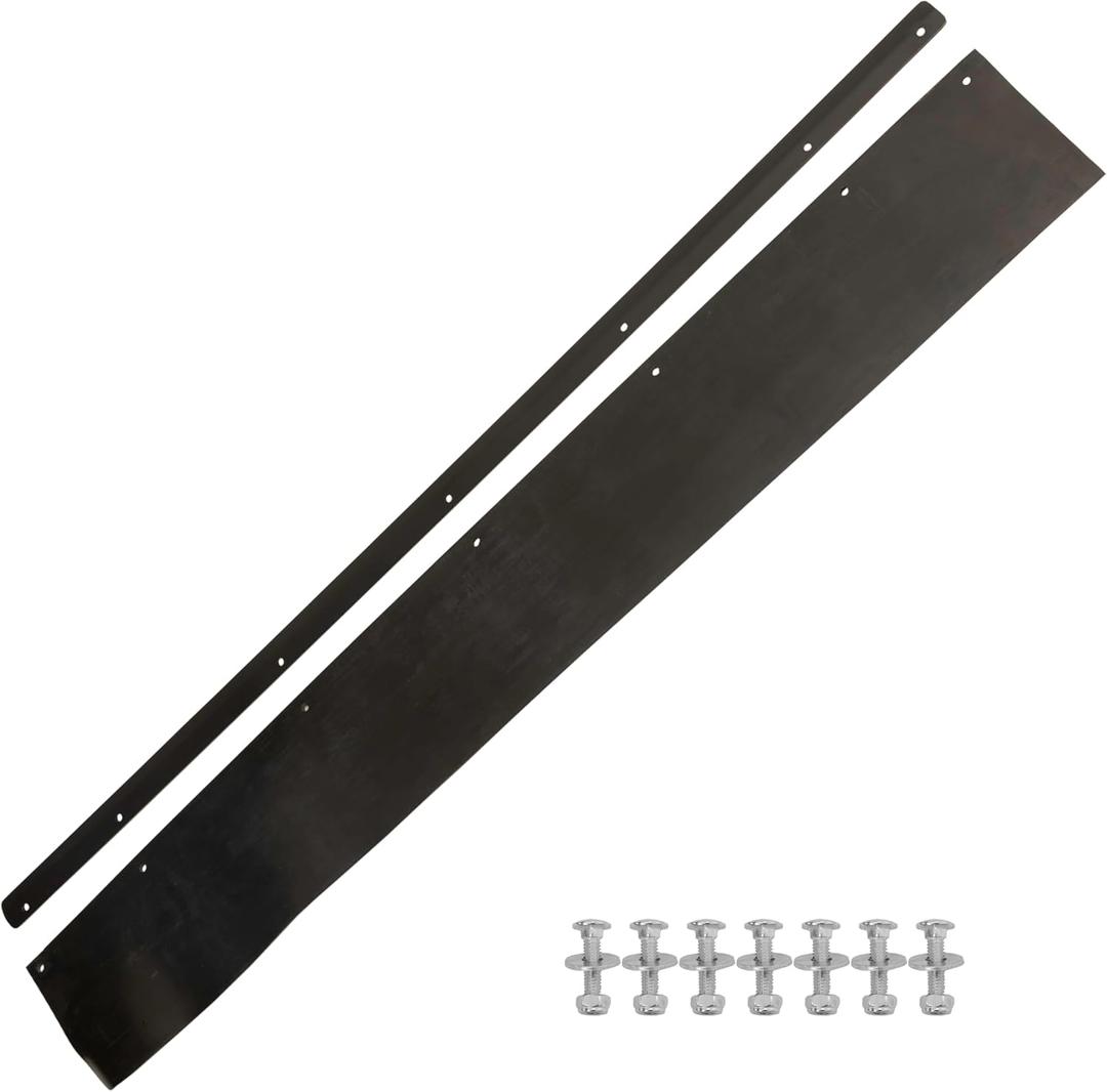 Extreme Max 5600.3378 Universal Rubber Snow Flap Kit for 48" ATV Snow Plow Blade for Side by Side & 4-Wheeler