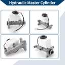 Brake Master Cylinder Reservoir No.4720135640 for Toyota Hilux 2Wd Pickup 1988-1992 Hydraulic Master Cylinder Aluminum Alloy,Plastic 1 Pc