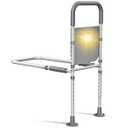 Bed Rails for Elderly Adults Safety: with Motion Sensor Light & Storage Bag Adjustable Bed Assist Rail for Seniors  Side Bed Rail Handle Support Bar Guard Rails  Fit King Queen Full Twin Bed