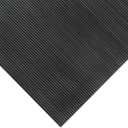Rubber-Cal 03_168_W_FR_15 Fine Rib Corrugated Rubber Mats, 1/8" Thick x 4' x 15' Runners, Black