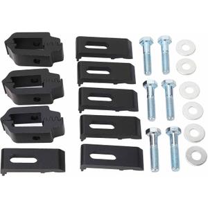 aqxreight Truck Bed Cover Clamps 1112514 Aluminum Mounting Clamps Compatible with Most Truck Beds for Secure Tonneau Cover and Shell Fit (Black)