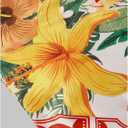 Women's One Shoulder Floral Tank Top Sleeveless Asymmetrical Hem Vacation Beach Crop Tops (S)