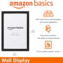 Amazon Basics Rectangular Wood Poster Frame, 12" x 18", Black