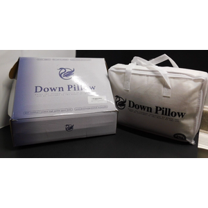 Down Pillow Cloud Natural Canadian Down Pillow, White Luxury Sleeping Pillow - 625 Fill Power, 500 Thread Count Cotton Shell, Made in Canada, Standard - Medium, 1 Pack