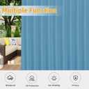 Easy-Going Outdoor Patio Curtains Detachable Tab Top Windproof Weatherproof Curtain for Cabana, Porch, Pergola and Gazebo, Tab Bottom Drape, 2 Panels, 110W x 120L inch, Sky Blue