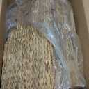 Trademark Innovations Foldable Hyacinth Storage Baskets with Iron Wire Frame (Set of 4) (12")