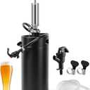 128oz Growler Tap System, 3.6L Mini Keg Pump Beer Tap Draft Beer Dispenser Pressurized Growler Beer Keg Party Pump Picnic Pump Hand Pump